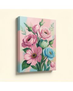 Abstract Floral 1 By Design Fabrikken - Wrapped Canvas Painting Print (synthetic illustration; no displayed measurements)