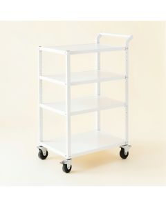 Reed Branch Empty Rolling Workshop Cart - White (synthetic illustration; no displayed measurements)