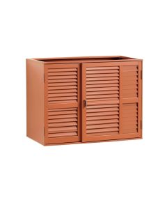 Dawn Branch Wall-Mounted Entry Cabinet - Terracotta
