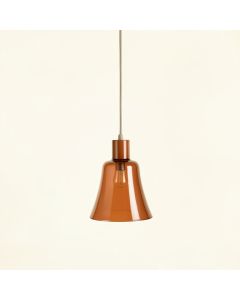 Birch Canyon Pendant Light Suspended From One Plain Cable - Terracotta (synthetic illustration; no displayed measurements)