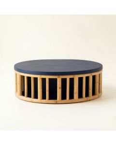 Linden Branch Shoe Storage Bench - Navy (synthetic illustration; no displayed measurements)