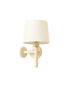 Ash Dale Wall Sconce Mounted On A Plain Wall - Cream