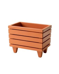 Lake Branch Empty Raised Planter - Terracotta (synthetic illustration; no displayed measurements)