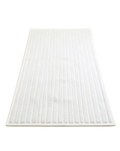 Pine Arc Rectangular Area Rug - White