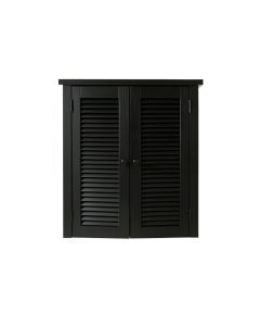 Laurel Brook Wall-Mounted Laundry Cabinet - Black (synthetic illustration; no displayed measurements)