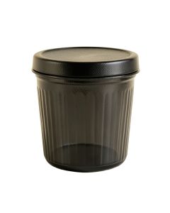Oak Bend Storage Canister With Lid - Black (synthetic illustration; no displayed measurements)