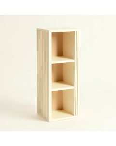 Juniper Bend Narrow Cubby Tower - Ivory (synthetic illustration; no displayed measurements)