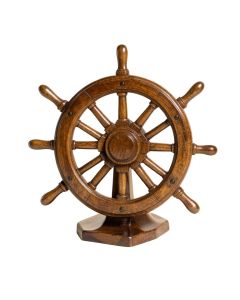 Northington Antique Ship Wheel Sculpture