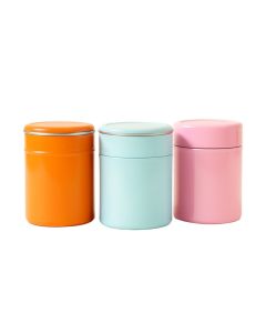 Stackable Canister 3 Piece Cookie Jar Set