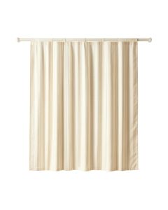 Willow Bluff Shower Curtain Hanging Flat From A Plain Rod - Ivory (synthetic illustration; no displayed measurements)