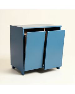 Field Canyon Freestanding Pull-Out Hamper Cabinet - Blue (synthetic illustration; no displayed measurements)