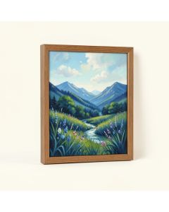 Bohemian Blue 01 Landscape By Lisa Audit - Painting Print (synthetic illustration; no displayed measurements)