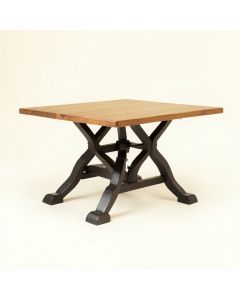 Garibaldi Iron Trestle Dining Table (synthetic illustration; no displayed measurements)