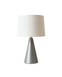 Vale Branch Table Lamp With A Plain Fabric Shade - Gray