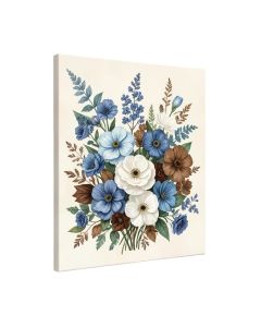 Floral And Botanical Paint Beautiful Growth Florals - Wrapped Canvas Graphic Art Print
