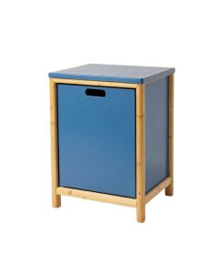Briar Crossing Freestanding Pull-Out Hamper Cabinet - Blue