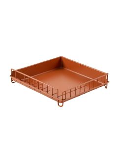 Pine Falls Empty Under-Desk Cable Tray - Terracotta