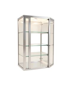 Edition 400 Recessed Frameless 2 Doors Medicine Cabinet With 6 Adjustable Shelves And Led Lighting (synthetic illustration; no displayed measurements)