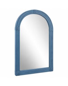 Ridge Bend Framed Wall Mirror - Blue