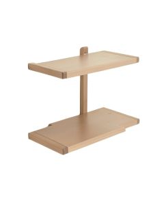 2 Piece Tiered Wall Shelf With Towel Bar