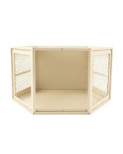 Ash Crest Empty Furniture-Style Pet Crate - Ivory