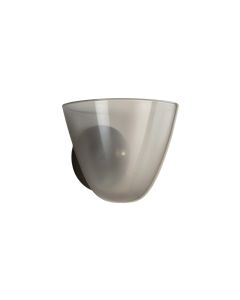 Sage Crest Wall Sconce Mounted On A Plain Wall - Gray