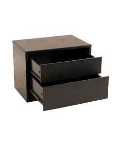 Holly Bluff Small-Parts Storage Drawer Cabinet - Black