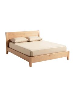 Dilorenzo Solid Wood Standard Bed (synthetic illustration; no displayed measurements)