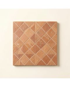 Heath Canyon Uninstalled Square Decorative Tile - Terracotta (synthetic illustration; no displayed measurements)