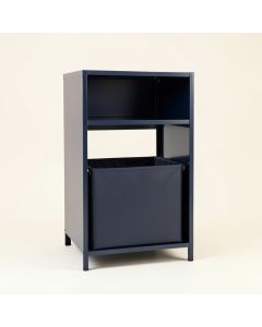 Dawn Canyon Freestanding Pull-Out Hamper Cabinet - Navy (synthetic illustration; no displayed measurements)