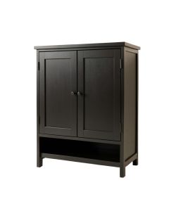 Shore Branch Wall-Mounted Laundry Cabinet - Black (synthetic illustration; no displayed measurements)