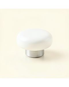 Birch Crossing Cabinet Knob Without Packaging - White (synthetic illustration; no displayed measurements)