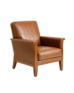 Caloundra 39.38 '' Wide Genuine Leather Armchair (synthetic illustration; no displayed measurements)