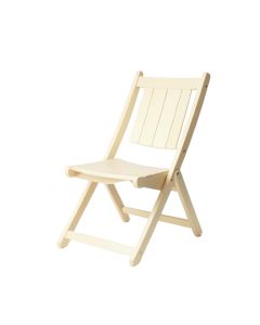 Ridge Arc Folding Outdoor Chair - Cream (synthetic illustration; no displayed measurements)