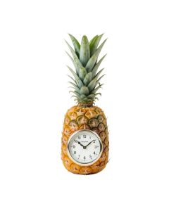 Pineapple Indoor/Outdoor Wall Clock And Thermometer