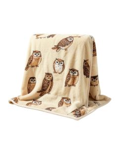 11 Owls Mink Blanket (synthetic illustration; no displayed measurements)