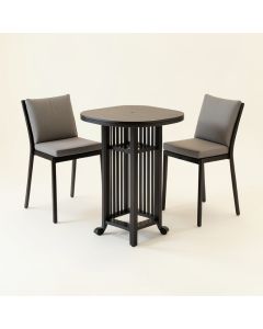 Dajhia 3 Piece Bar Height Dining Set With Cushions (synthetic illustration; no displayed measurements)