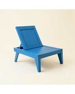 Linden Crossing Outdoor Lounge Chair - Blue (synthetic illustration; no displayed measurements)