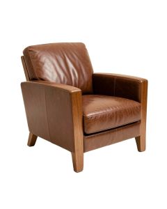 Dylon 28 '' Wide Genuine Leather Armchair