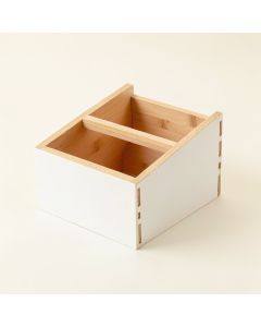 Stone Arc Low Toy Storage Unit - White (synthetic illustration; no displayed measurements)