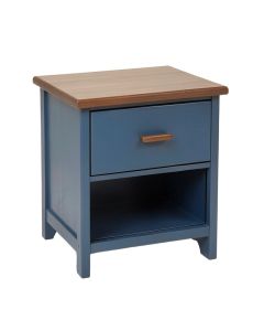 Markovich 1 Drawer Nightstand In Blue/Brown