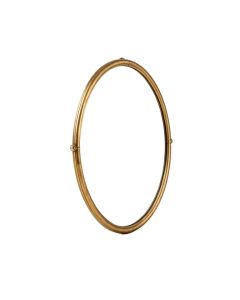 Fyfe Oval Mirror In Antique Gold Leaf