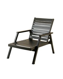 Summit Branch Outdoor Lounge Chair - Black (synthetic illustration; no displayed measurements)