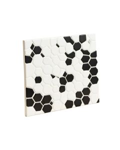 Retro 1 '' X 1 '' Porcelain Honeycomb Mosaic Wall & Floor Tile