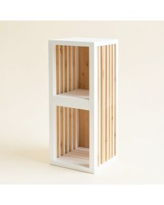 Sage Bend Narrow Cubby Tower - White (synthetic illustration; no displayed measurements)