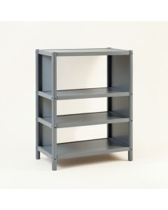 Wren Bend Empty Seed-Starting Shelving Unit Without Lights - Gray (synthetic illustration; no displayed measurements)
