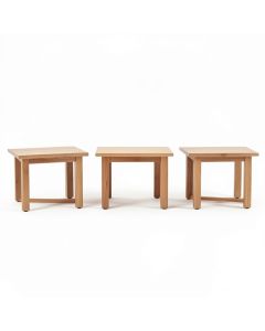 Quito Wood 3 Piece Coffee Table Set (synthetic illustration; no displayed measurements)