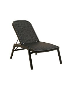 Hazel Bluff Outdoor Lounge Chair - Black (synthetic illustration; no displayed measurements)