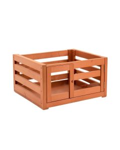 River Bridge Empty Furniture-Style Pet Crate - Terracotta