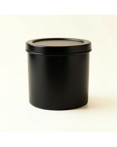 Clay Dale Storage Canister With Lid - Black (synthetic illustration; no displayed measurements)